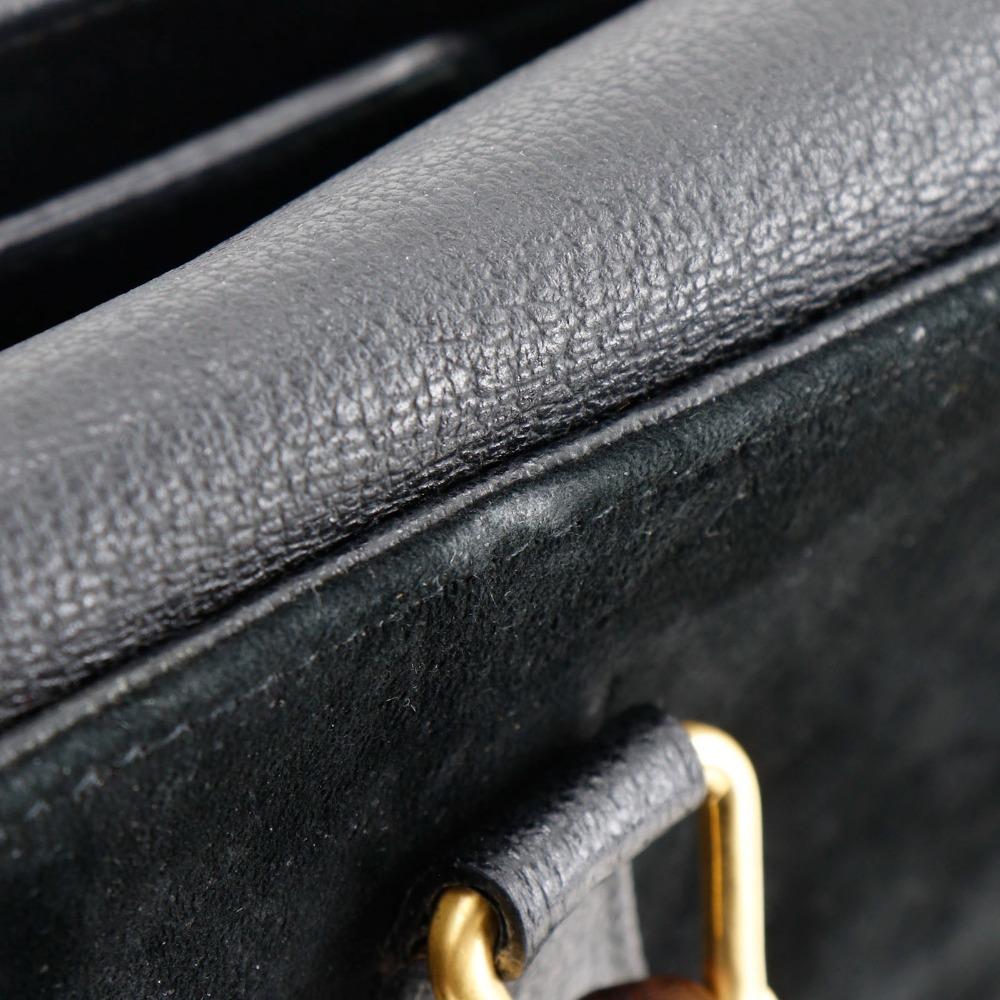 Gucci Bang Boot Tote Bag Old Gucci Black Suede Women Used