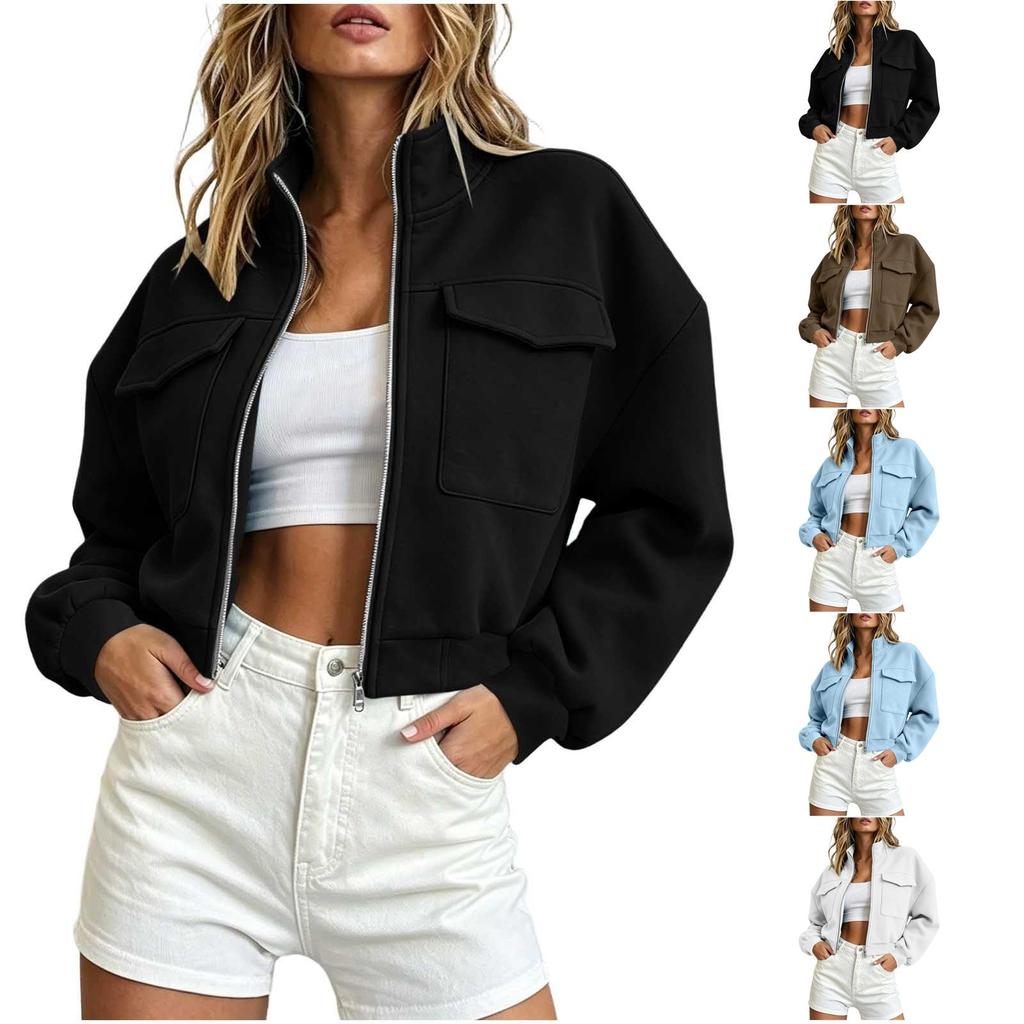 Women's Zip Up Hoodie Loose Fit Long Sleeve Sweatshirt with Pockets Casual Fall Winter Jacket