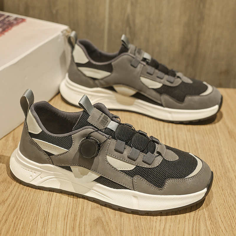 Fashion Big Sole Rubber Sole Men's Black High Top Sneakers Shoes Man Brand Boot Due To Black Sport Lofer Clearance 0