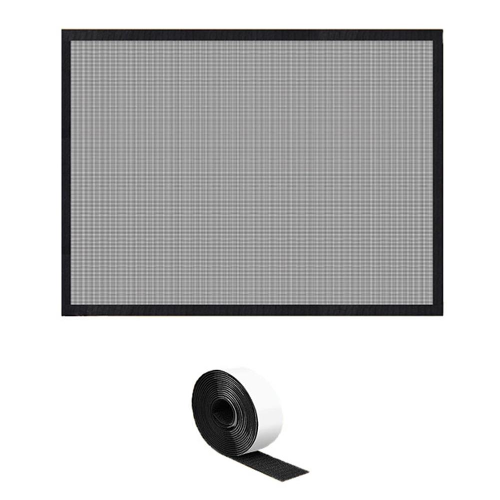 Baby Proof Fireplace Screen Mesh Cover  Superior Grip  Sturdy PVC Fabric  Keep Loved Ones Safe  Elegant Black Design