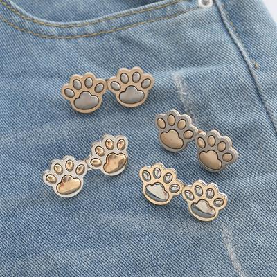 2 pièces Boucle d'ajustement de taille amovible en alliage, Ajusteur de taille de pantalon