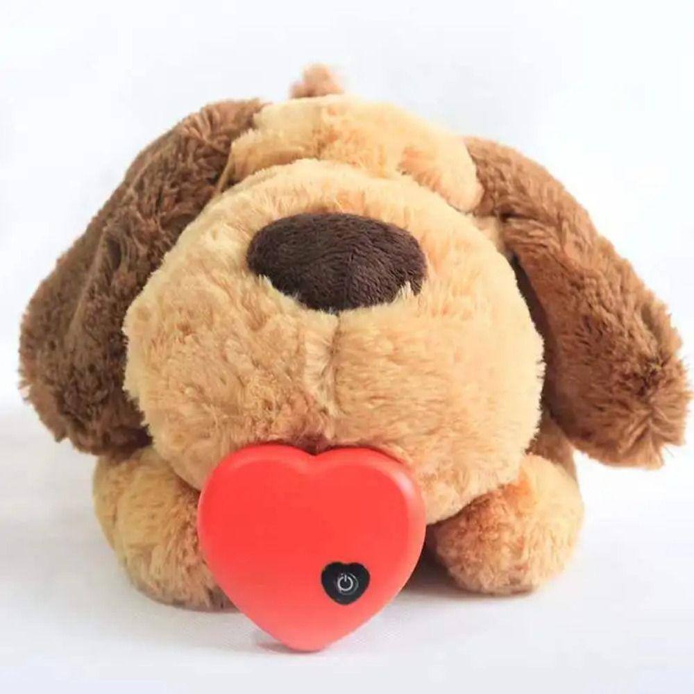 With Heartbeat Simulator Puppy Sleep Companion Anxiety Relief Cuddly Toy  Anxious Pets