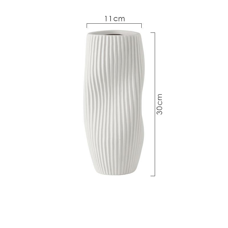 Italian Exquisite Ceramic Vase Artistic Flower Planter Dried Flower Decoration Vase Nordic Simple Home Soft Decoration Ornaments
