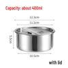 304 Stainless Steel Steaming Bowl with Lid