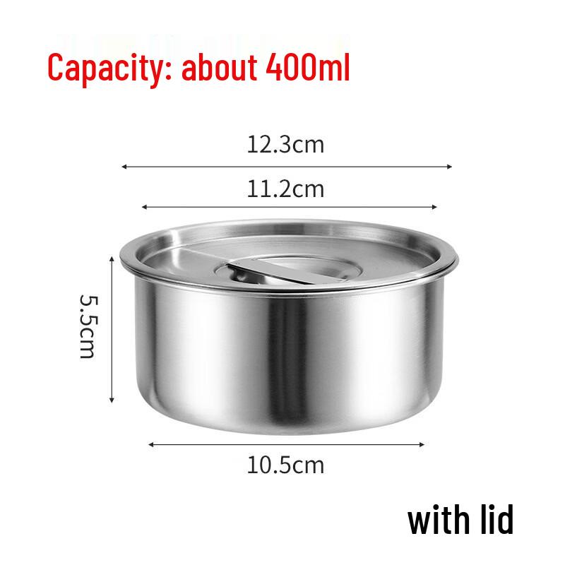 304 Stainless Steel Steaming Bowl with Lid