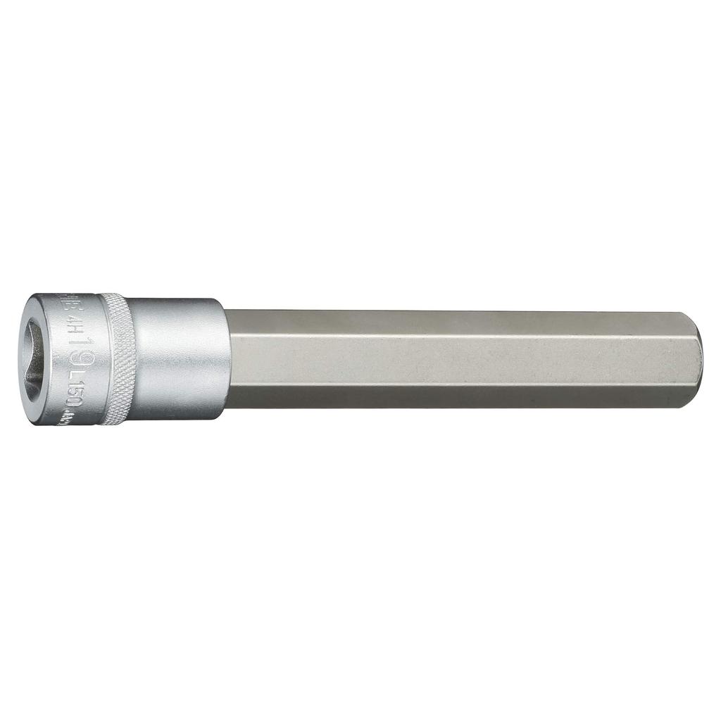 TONE Extra Long Hexagonal 19mm Width Socket, 4H-19L150, 12.7mm (1/2") Drive,