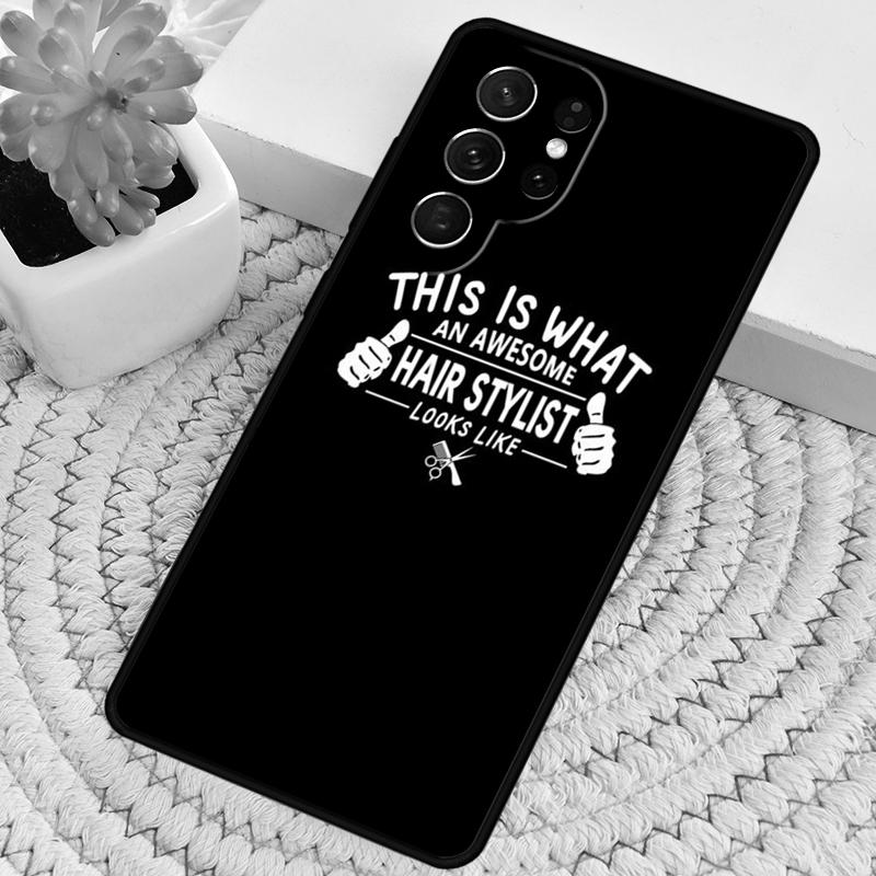 Hair Stylist Hairdresser Silicone Phone Case For Samsung Galaxy Note 10 Pro S26 S25 S24 S23 S22 S21 Plus S25Ultra Capa Cover