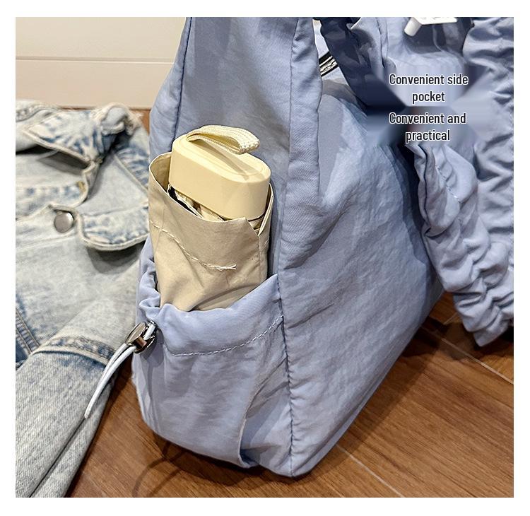 Koreanische Falten-Wolken-Tasche: Große Kapazität, Stilvolle Einzel-Schulter- & Crossbody-Kordelzugtasche