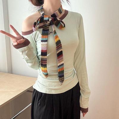 Maler Xiao Xi Tiao Serie: Dünner schmaler Schal für Damen für die Herbstmode - Einzigartig, stilvoll und perfekt für personalisierte Outfits.