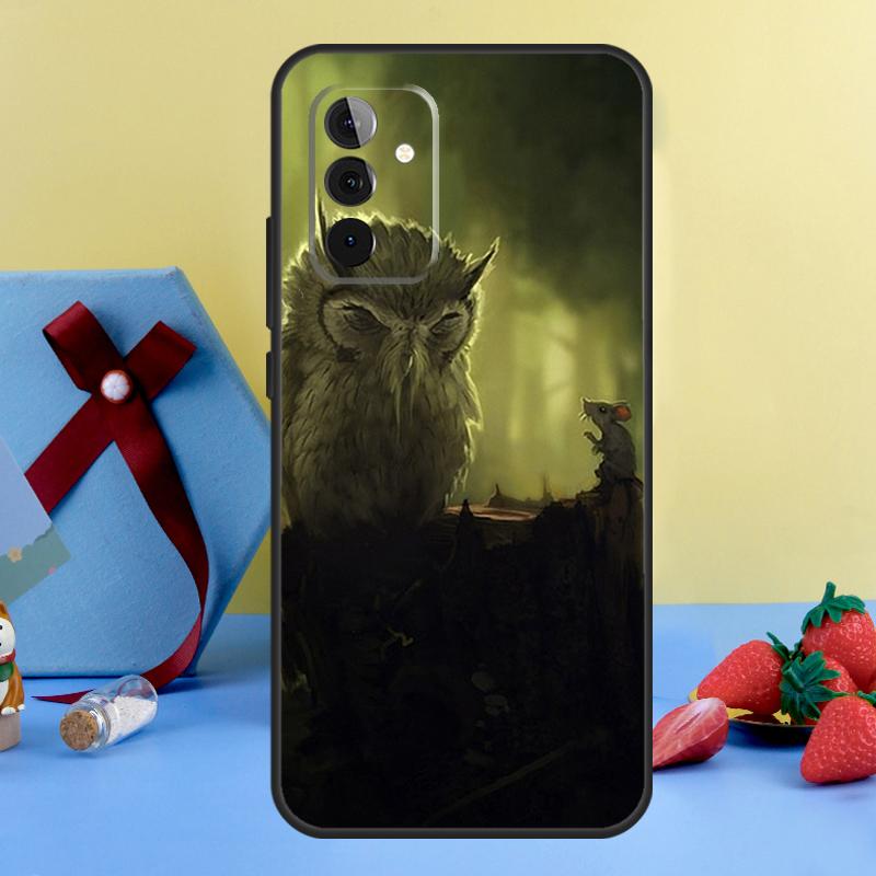 Animal Owl Case For Samsung Galaxy A26 A16 A36 A56 A15 A35 A55 A14 A34 A54 A12 A32 A52 A13 A33 A53 A17
