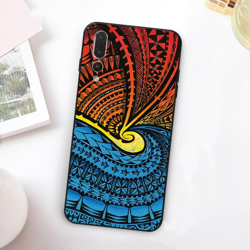 

Traditional Hawaiian Island Tattoo For Huawei Nova Y73 Y72 Y90 Y70 Y60 Y91 Y61 12s 12i 11i 8i 9 10 SE P60 P30 Pro P40 Lite Case Huawei Nova Y73