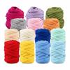2.5cm Chunky Yarn Super Velvet Bulky Yarn Easy Projects Tube Yarn  Pet Beds
