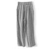 Linen checkered pants women's loose casual pants