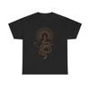 Golden Serpent Sun T Shirt Mystical Celestial Snake Transformation Healing