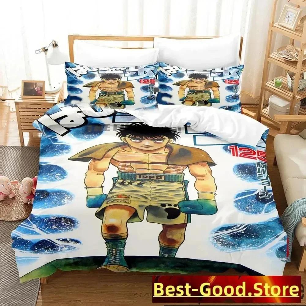 Fighting Spirit Hajime No Ipo Anime Beding Set Print With Pilowcase Bed Soft Duvet Cover Soft Single Double Quen Super King-Sized Dimensionsd
