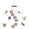 Charming Wind Chimes Hummingbird Feeders, Window Bird Feeders, Hanging Hummingbird Feeders with Flower-shaped Feeding Ports for Outdoors