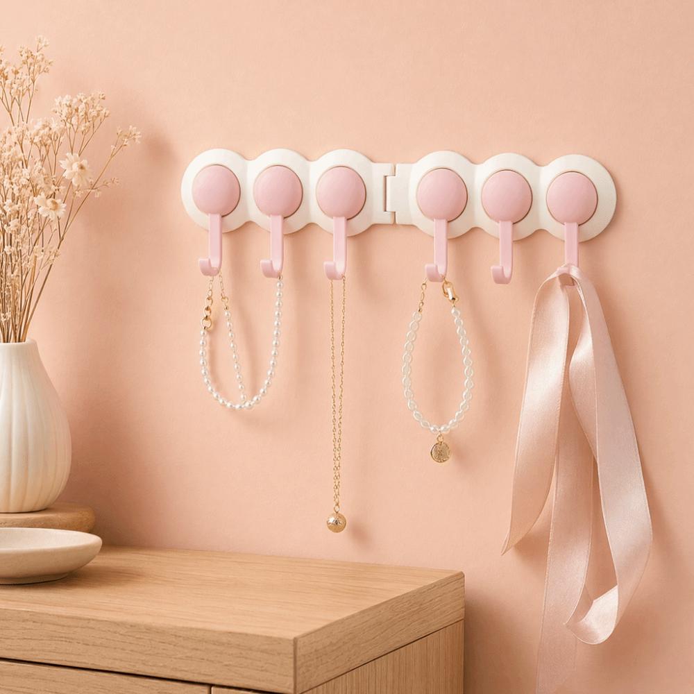 ABS Wall Hooks Wall Mounted Punch-free Hanger Multi-functional Rotating Corner Hook  Living Room