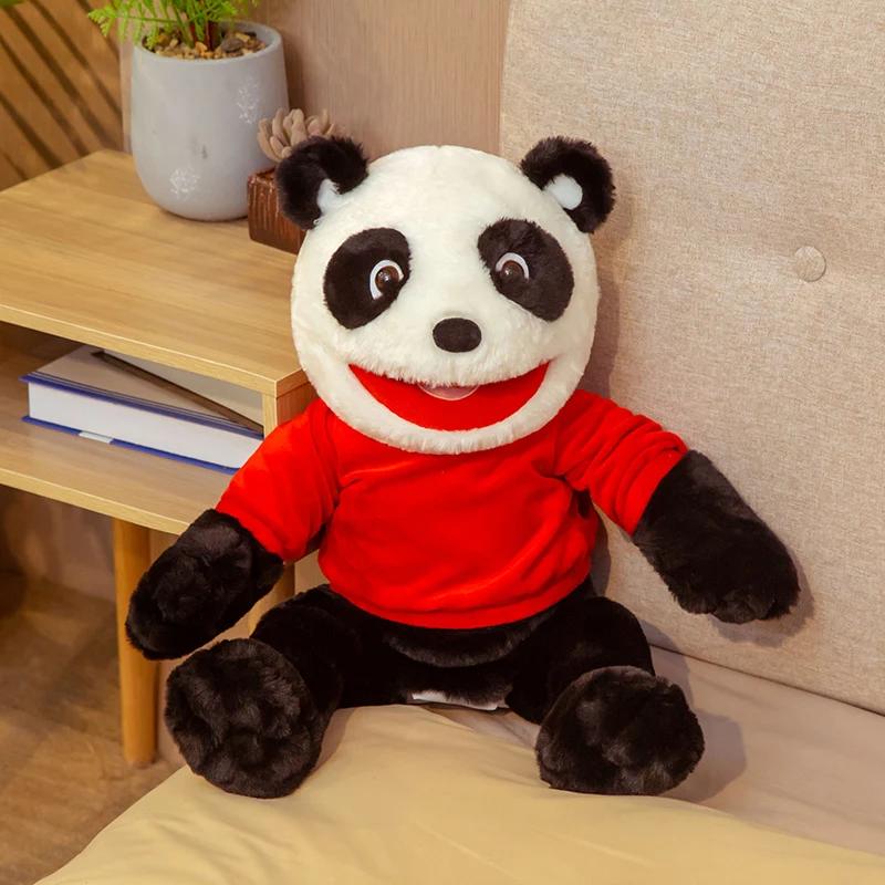 55Cm Cartoon Kawaii Plush Doll Animal Hand Puppet Theater Performance Props Stuffed Toys Birthday Gift For Boys Girls