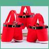 Santa Claus Pants Shaped Christmas Candy Gift Bag For Joyful Holiday Celebrations**