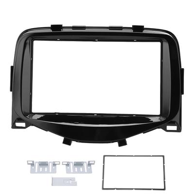 2DIN Car Radio Fascia Trim Central Control Dashboard Panel Replacement for AYGO 2014?2015