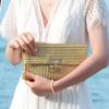 Yogodlns Women Straw Woven Handbag Versatile Beach Handbag Simple Clutch Envelope Purse Female Chain Crossbody Shoulder Bag