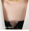 18K Gold Titanium Steel Beaded Zircon Necklace & Bracelet Set for Women