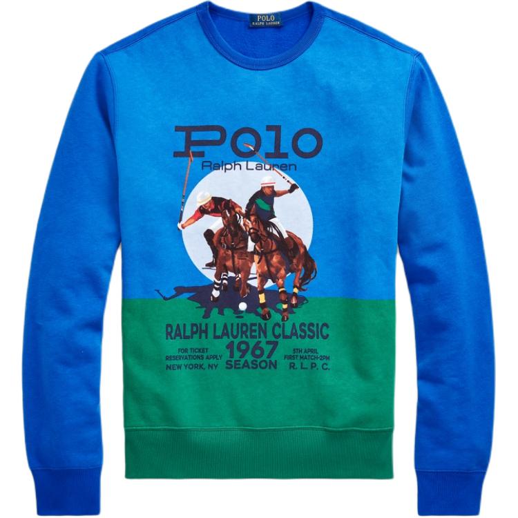

Polo Ralph Lauren FW25 Polo Print Fleece Crewneck Long Sleeve Sweatshirt Men sweatshirt MNPOKNI16821170-999 2XL