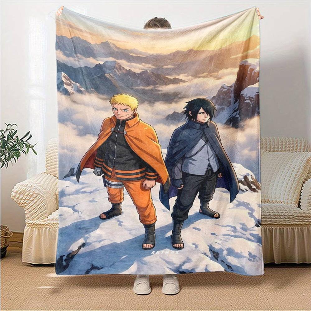 Naruto Blanket Soft Warm Cozy Suitable for Couch Chair Office for All Occasions Playful Design Suitable for Gifting Relatives and Friends
