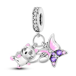 Copper Teacup Cat Lovely Paw House Pet Pendant Charm Bead Charms Bead Charms Compatible With Authentic Bracelets Fine Do It Yourself Birthday Jeweller