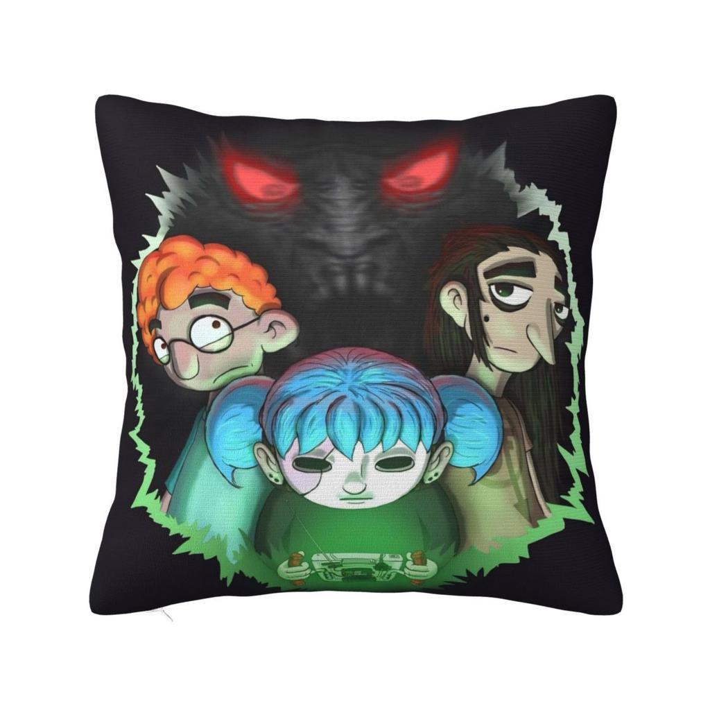 Pillow Case Game S-Sally F-Face Terror Adventure Square Pillow Cover Kawaii Cushion Cover Design Pillowcases Living Room Chair
