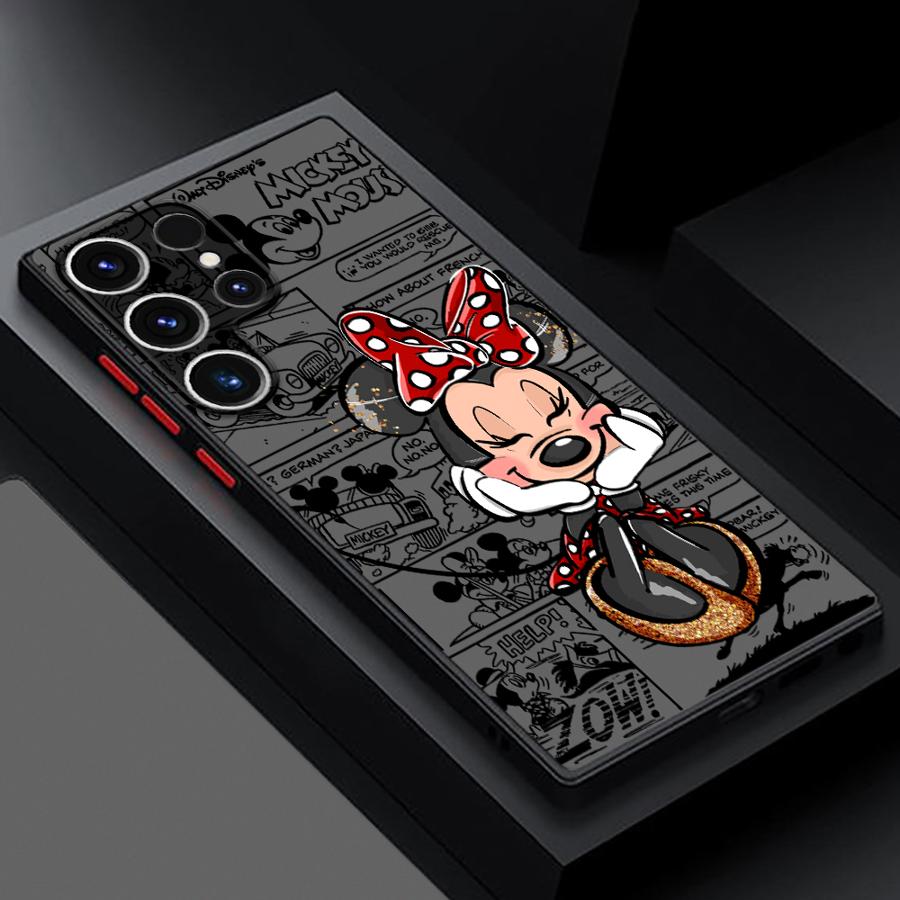 Mickey Minnie Maus Handyhülle Case für Samsung Galaxy S26 S25 Ultra S24 Plus S23 FE S22 S21 Note 20 10+ S20