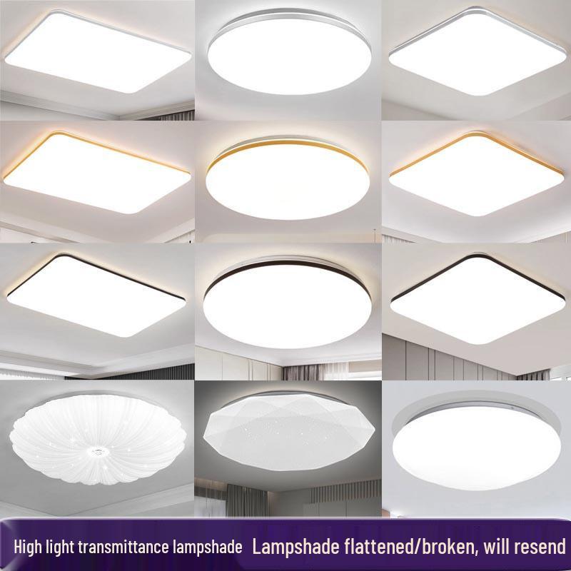Acrylic Square and Round Ceiling Light Shade with Chassis, No Fixture Included, Free Shipping