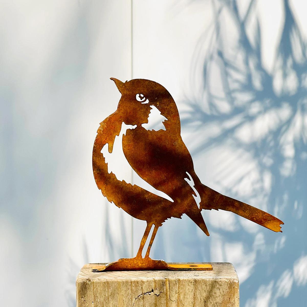 

1Pc Rust-Colored Bird, Comfortable Home and Garden Decoration, Country Metal Artwork, Backyard Wall Decoration, Iron Garden Decoration, Metal An