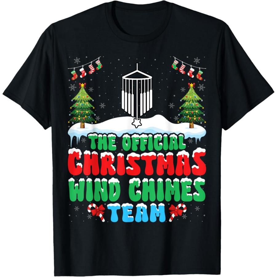Snow Christmas Wind Chimes Team - Wind Chimes Lover Xmas T-Shirt XXXXXL чёрный