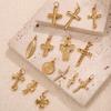 Vintage Cross Pendant Necklace Female Niche Design Hip Hop Fashion Pendant Jewelry Female