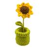 1/4 Pcs Table Leg Protective Covers Cartoon Sunflower Shape Knitted Elastic Prevent Scratches And Noise Reusable Chair Leg Floor Protectors