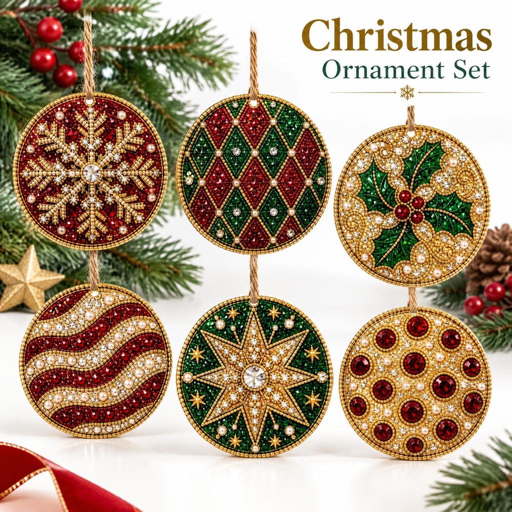 Christmas Tree Ornament 2D Christmas Hanging Decoration