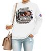 Women's Casual Fashion Round Neck Long Sleeve  Printed Sweatshirt