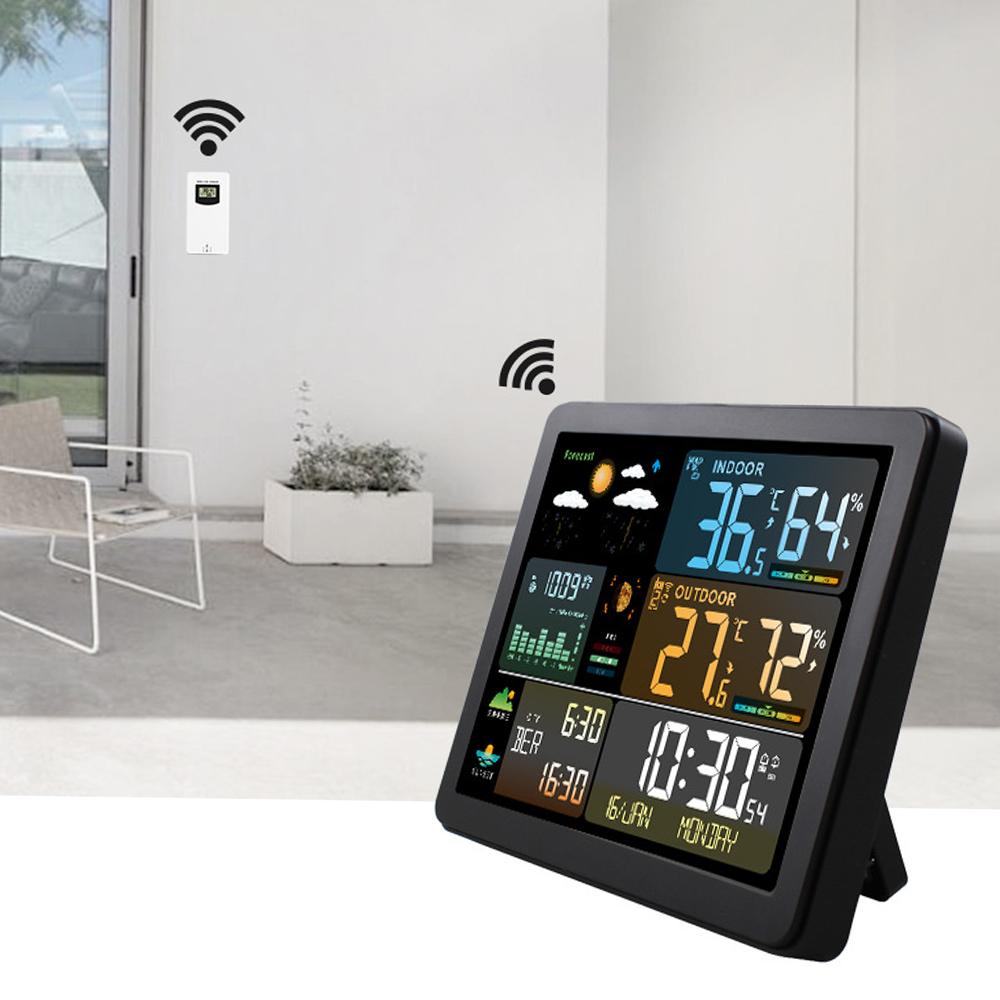 Weather Forecast Alarm Clock Professional Temperature Detector For Living Room