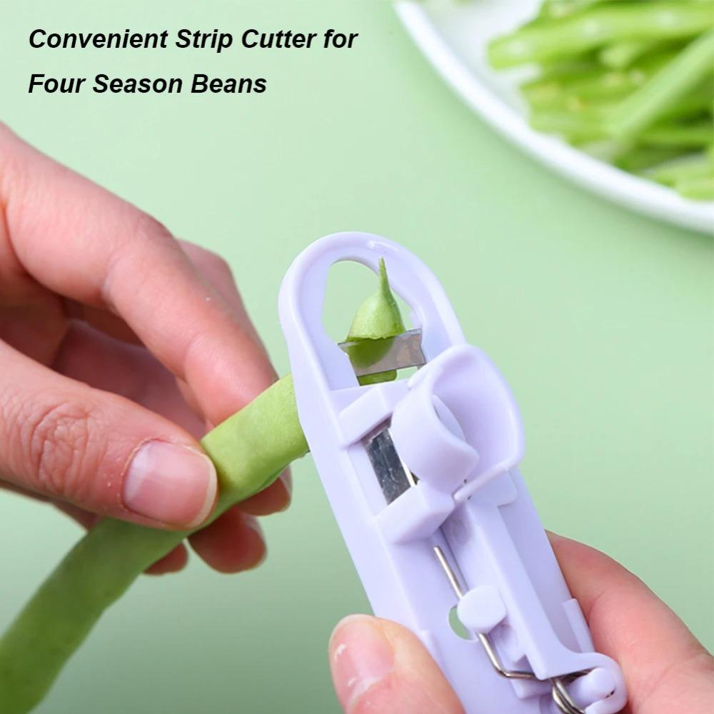 1PC Green Bean Slicer Cutter Vegetable Stringer Peeler Remover Multifunction Fruit Veggie Cutter Kitchen Gadgets Accessories7