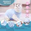 Cat Recovery Suit for Abdominal Wounds Breathable E collar Alternative for Anti Licking Dog Pet