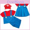 Fantasias de Super Mario Bros Conjunto para Show de Cosplay para Crianças com Design de Desenho Animado Estiloso