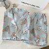Cartoon Cute Bunny Cold Silk Cool Summer Pajamas Female Casual Temperament Ins Short-Sleeved Suit