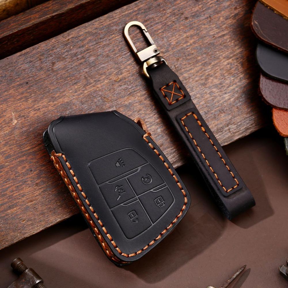 Genuine Leather Car Key Cover for Buick Protective Key Case North America Edition
