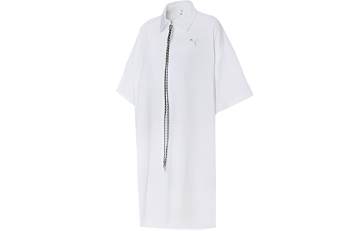 PUMA Short Sleeved Dress Women s White 59901702 XXS