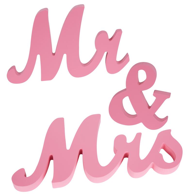 1 Set Wooden Mr  And  Mrs  Letter  Ornament Wedding Props Large Photography Props