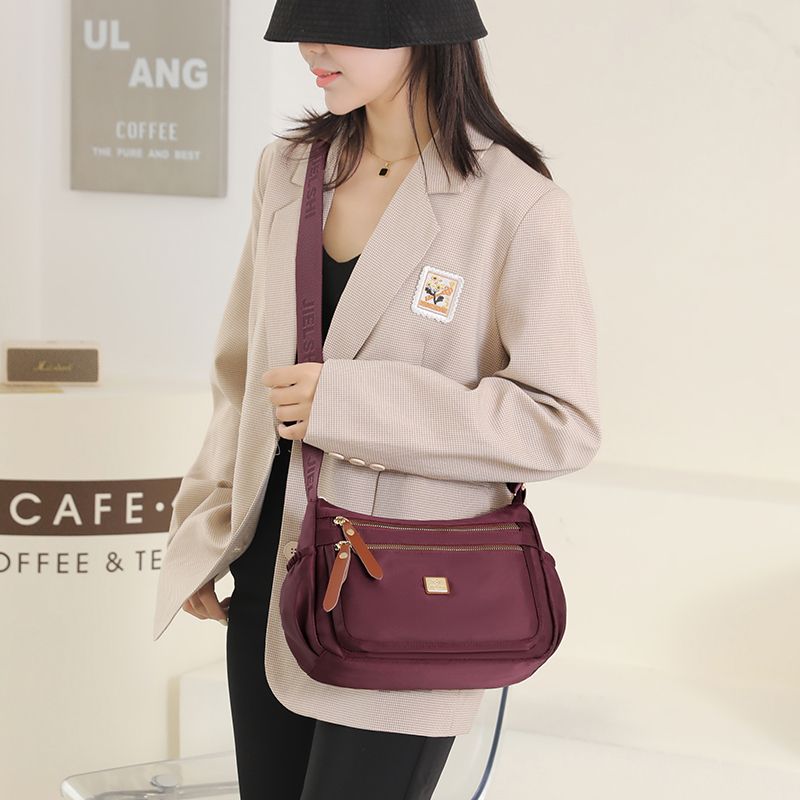 Women's Bag Nylon Mother Bag Waterproof Oxford Cloth Single Shoulder Crossbody Bag Casual Women's Bag Multi-layer
