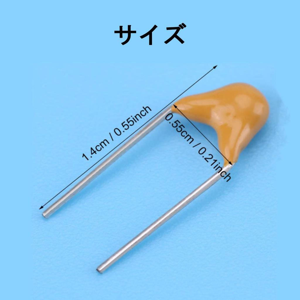 YFFSFDC Ceramic Capacitors, 15 Types, 450 Pieces, 10PF, 50V-100NF, 50V Capacitors, Storage Case, Electrolytic