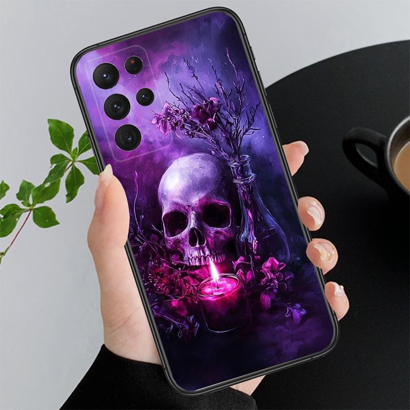 Phone Case For Samsung A55 A16 A56 A36 A35 A15 A53 A54 A33 A34 A25 A05S A52 A52S A14 A26 A71 Skull