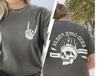 Unisex Elder Emo Club Graphic TShirt Vintage Flame Skull Rock Hand Oversize Black Tee YK Streetwear